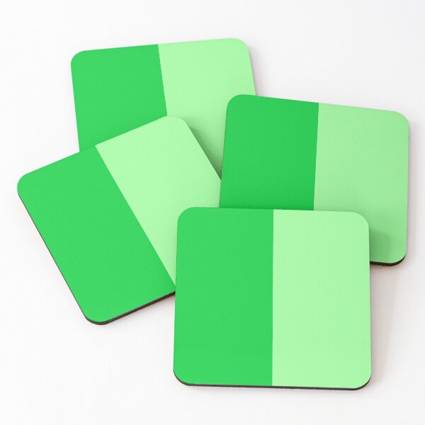 Item preview, Dark And Light Green Two Tone Color Split designed and sold by PatternTitan.