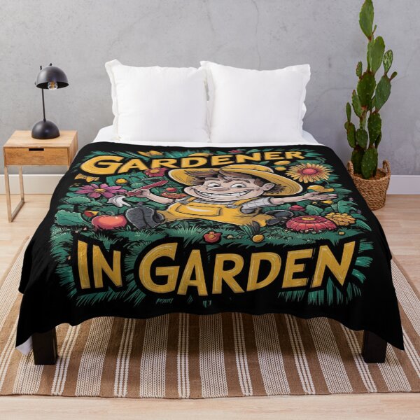 Item preview, A cheerful and crazy gardener designed and sold by desinganddecor.