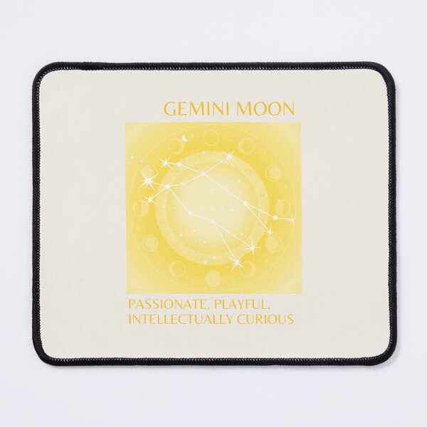 Item preview, Gemini, Gemini Moon Sign, Gemini Zodiac, Yellow Aura Gradient designed and sold by Magic Love Art Print.