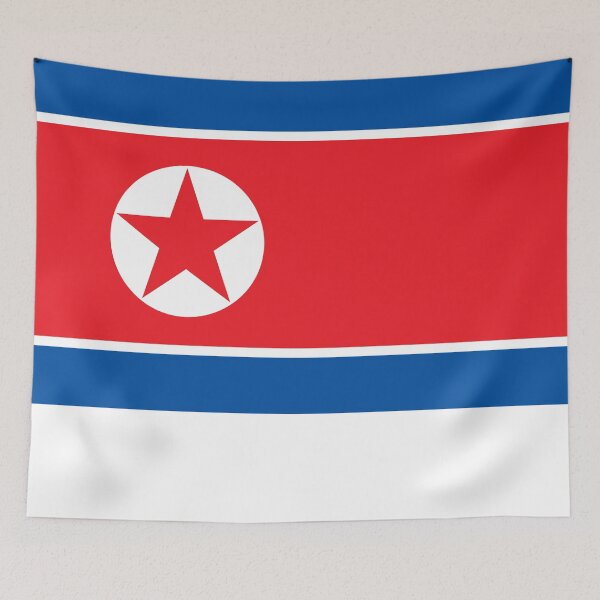 Item preview, North Korea Flag designed and sold by Candie-Shop.