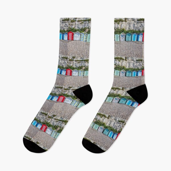 Item preview, Rows Of Beach Huts on Beer Beach, Devon, UK designed and sold by Paul Thompson Photography.