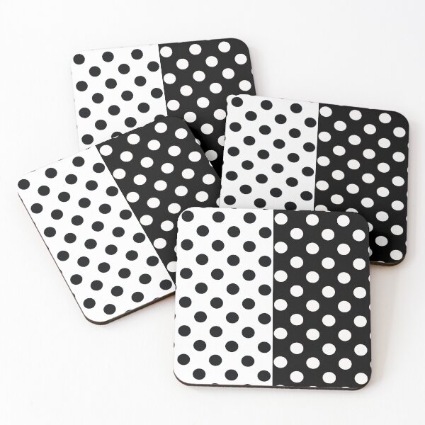 Item preview, Black White Two Inverse Polka Dots designed and sold by PatternTitan.