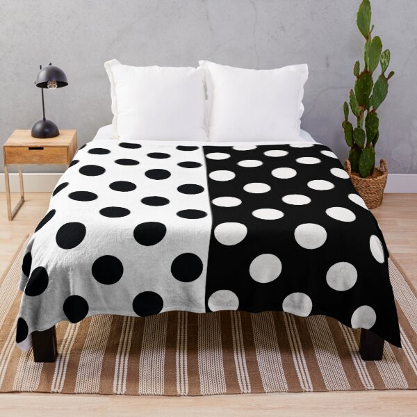 Item preview, Black White Two Inverse Polka Dots designed and sold by PatternTitan.