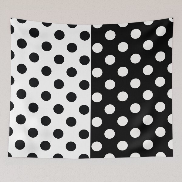 Item preview, Black White Two Inverse Polka Dots designed and sold by PatternTitan.