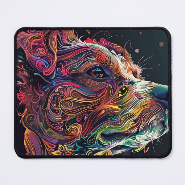 Item preview, Psychedelic Rough Coated Fox Terrier designed and sold by OccultDreams.