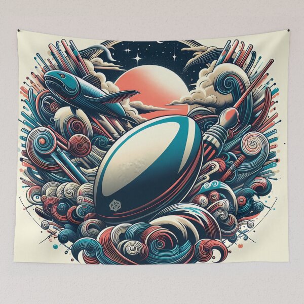 Item preview, Cosmic Rugby Dreamscape designed and sold by aminz4.