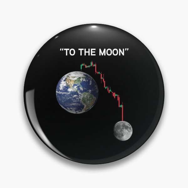 Item preview, "To the moon" - Bitcoin Crypto Meme designed and sold by Iba.