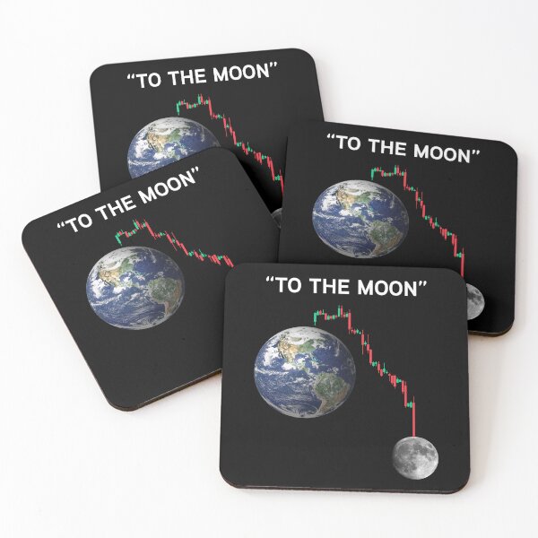 Item preview, "To the moon" - Bitcoin Crypto Meme designed and sold by Iba.