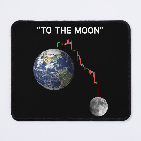 Item preview, "To the moon" - Bitcoin Crypto Meme designed and sold by Iba.