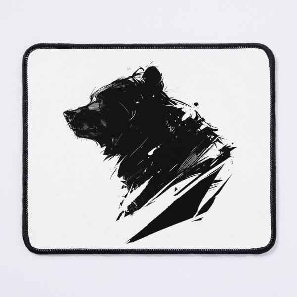 Item preview, Silhouette black and white bear // Aesthetic bear // bear Portrait // yin yang designed and sold by SMARTKIT  DESIGNAGENCY.
