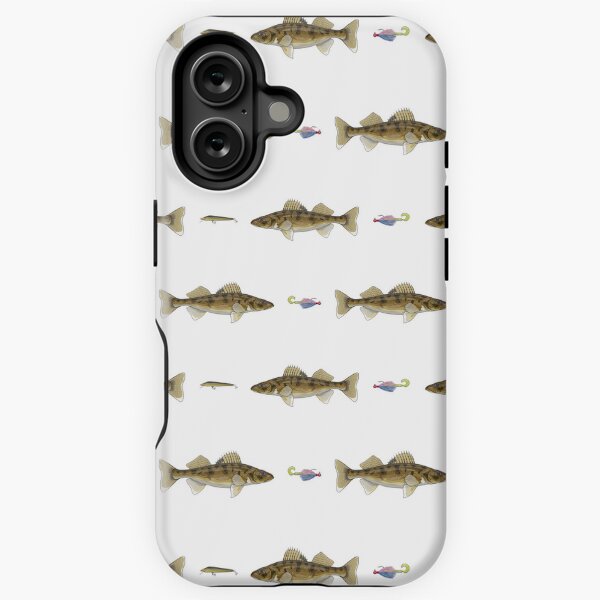 Walleye & Lures Pattern iPhone Tough Case