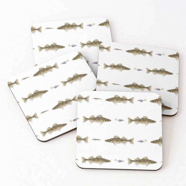 Item preview, Walleye & Lures Pattern designed and sold by Marathon-Rana.