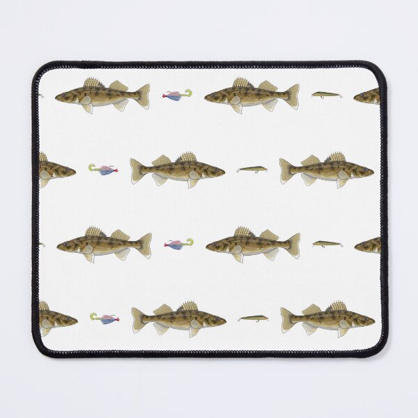 Item preview, Walleye & Lures Pattern designed and sold by Marathon-Rana.