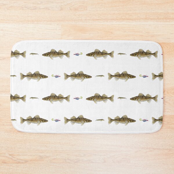 Item preview, Walleye & Lures Pattern designed and sold by Marathon-Rana.