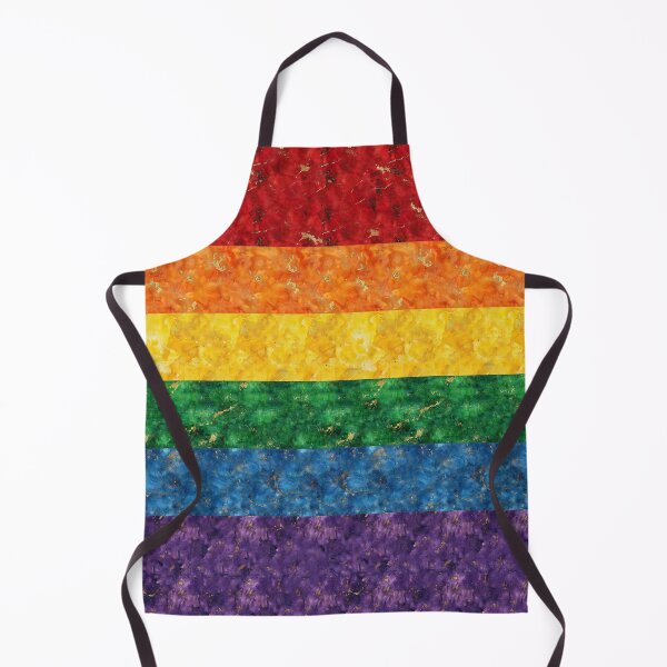 Item preview, Batik Textured Pride Flag with Gold Leaf Flecks designed and sold by thaneydesign.