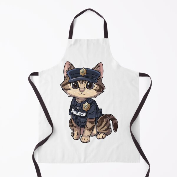Item preview, Pawlice Officer - cute cat police costume designed and sold by VectorVisionary.