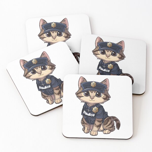 Item preview, Pawlice Officer - cute cat police costume designed and sold by VectorVisionary.