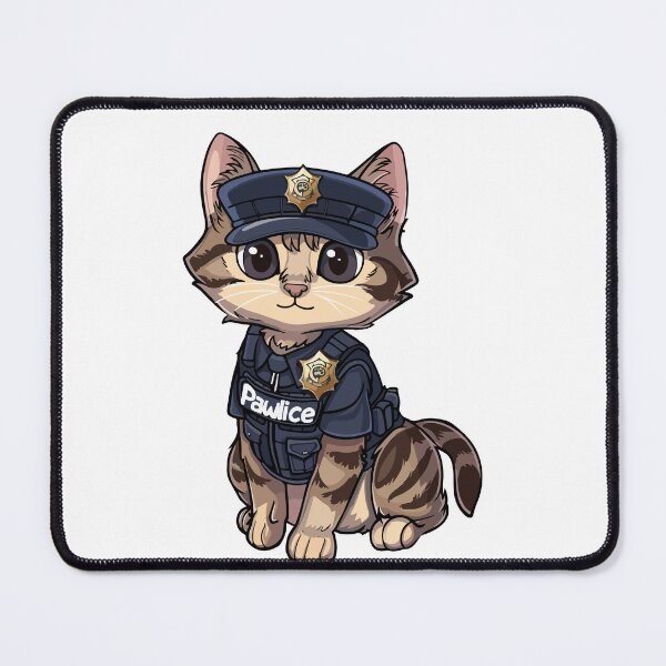 Item preview, Pawlice Officer - cute cat police costume designed and sold by VectorVisionary.