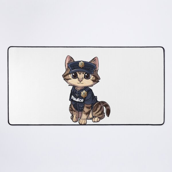 Item preview, Pawlice Officer - cute cat police costume designed and sold by VectorVisionary.