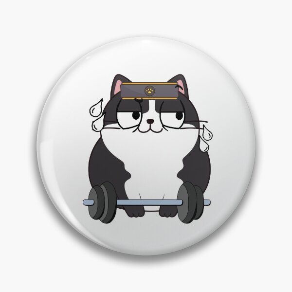 Item preview, Funny fat cat is exercising designed and sold by Pet Station.