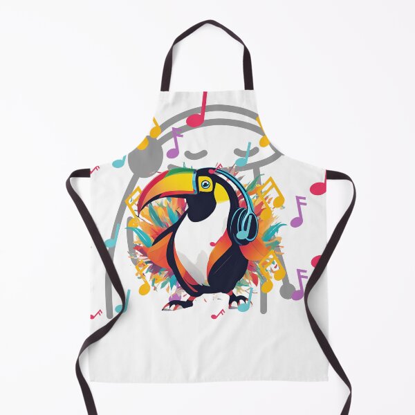Item preview, music loving toucan designed and sold by Yeyishop.