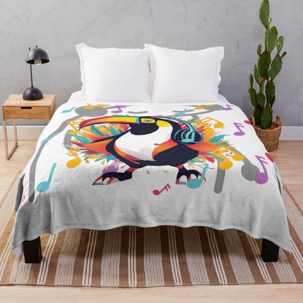 Item preview, music loving toucan designed and sold by Yeyishop.