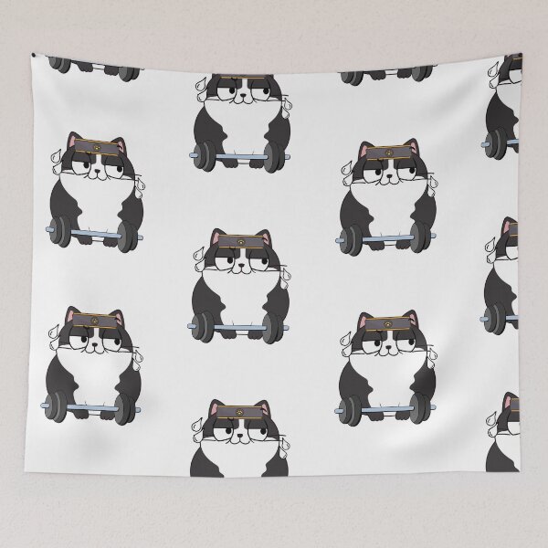 Item preview, Funny fat cat is exercising designed and sold by Pet Station.