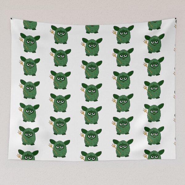 Item preview, Forest Green Neptune Furby designed and sold by Animals-by-JB.