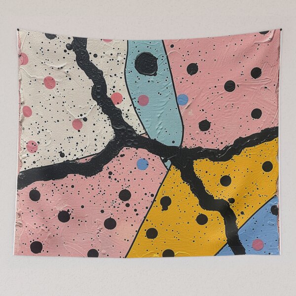Item preview, Polka Dot Collision – Vibrant and Edgy Abstract Design designed and sold by tronictees.