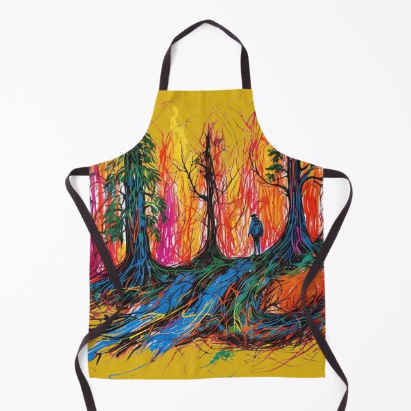 Item preview, Journey Through Vibrant Forest Hardcover Journal designed and sold by ArtComixHaven.