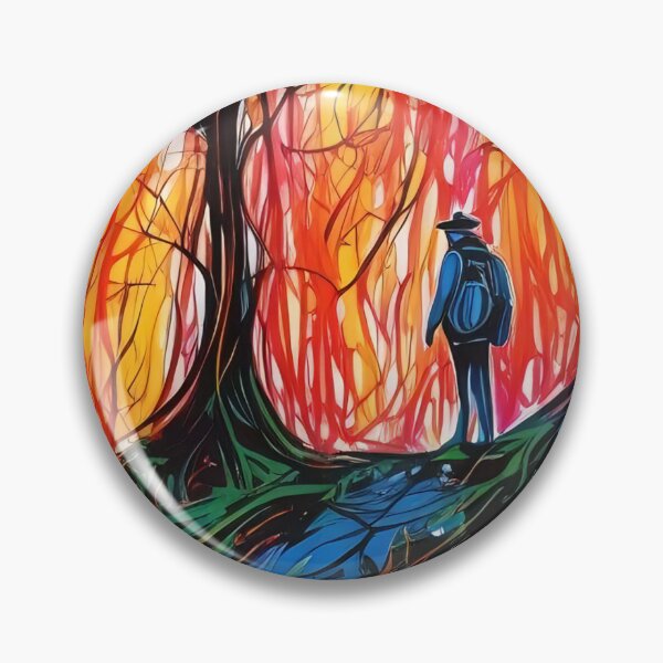 Item preview, Journey Through Vibrant Forest Hardcover Journal designed and sold by ArtComixHaven.