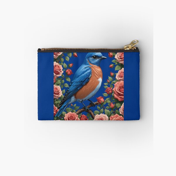 Item preview, An Eastern Bluebird Surrounded By New York Roses 1 designed and sold by taiche.
