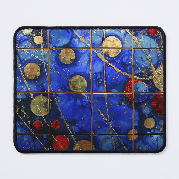 Item preview, Celestial Chaos: Bold Blue and Striking Abstract Design designed and sold by tronictees.