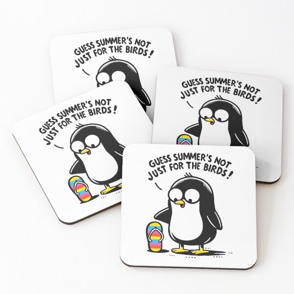 Item preview, Summer's Not Just for the Birds | Fun Penguin Design designed and sold by Lobory.