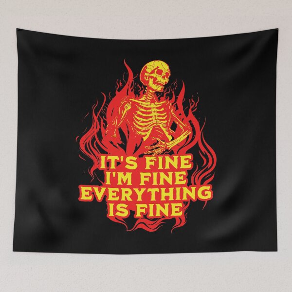 Item preview, It's Fine, I'm Fine, Everything Is Fine - Funny Sarcastic Dark Humor Gift  designed and sold by InkyGenies.