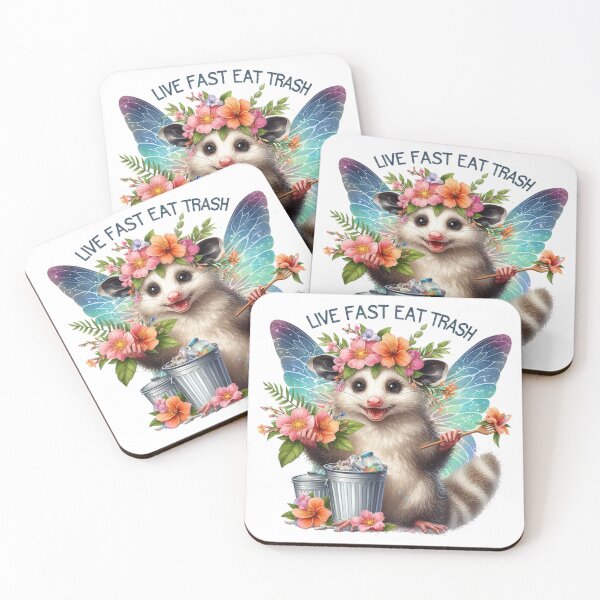 Item preview, Fairy Possum Live Fast Eat Trash designed and sold by vectcd.