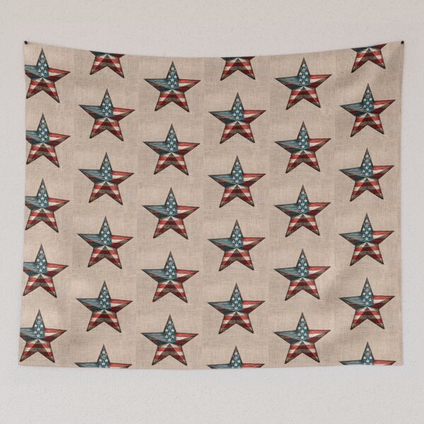 Item preview, Rustic American Flag Star - Patriotic Wall Art designed and sold by ddproducts.