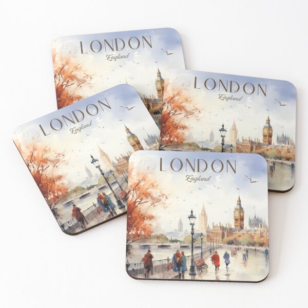 Item preview, London, England travel wall art print designed and sold by vintagetrips.