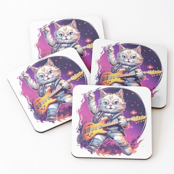 Item preview, Rockstar Cat Live in Concert - Lead Guitarist designed and sold by Aziradesign.