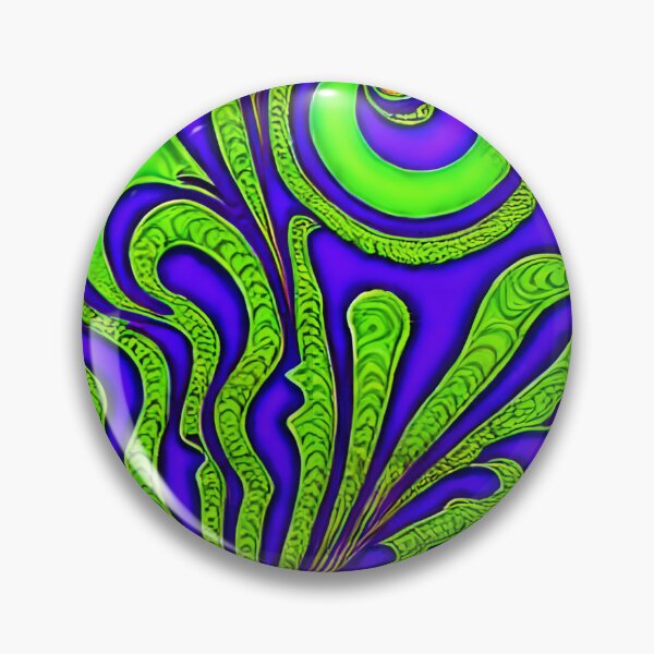 Item preview, Neon Fractal Green - Seamless Pattern designed and sold by Chubuter.
