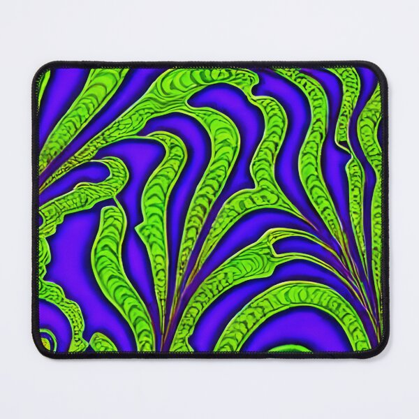 Item preview, Neon Fractal Green - Seamless Pattern designed and sold by Chubuter.
