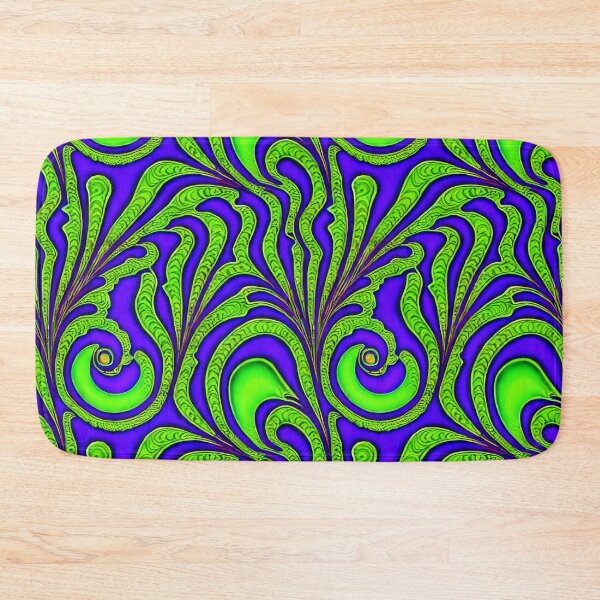Item preview, Neon Fractal Green - Seamless Pattern designed and sold by Chubuter.