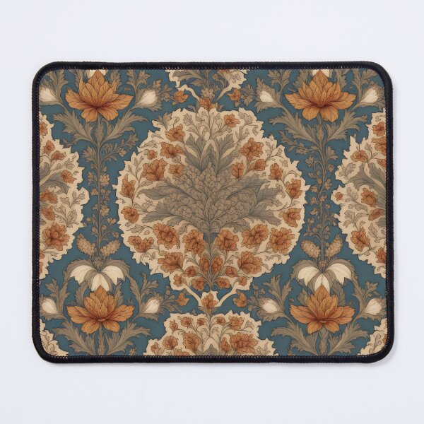 Item preview, Turkish floral pattern, beige,red and blue designed and sold by patterncrow.