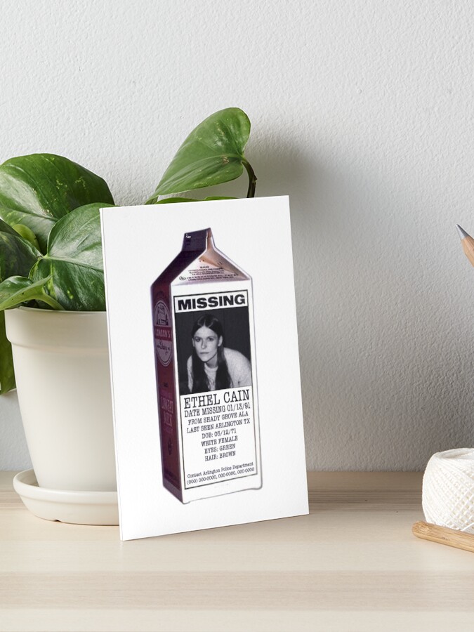 Ethel Cain Milk Carton