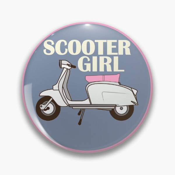 Item preview, Scooter Girl Grey 1 designed and sold by AceHamster.