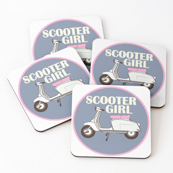 Item preview, Scooter Girl Grey 1 designed and sold by AceHamster.