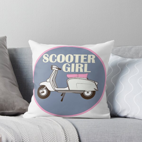 Item preview, Scooter Girl Grey 1 designed and sold by AceHamster.