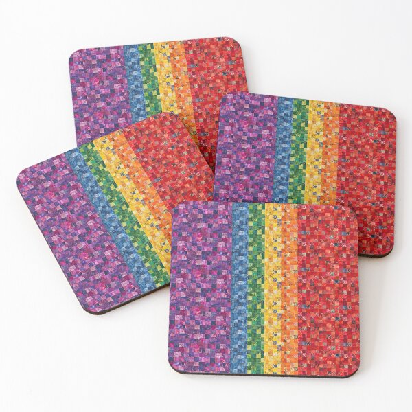 Item preview, Patchwork Quilted Pride Flag - LGBT+ Apparel designed and sold by thaneydesign.