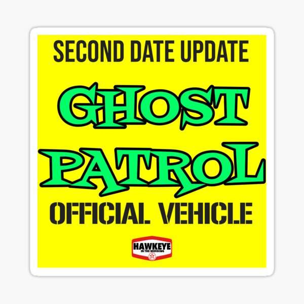 Ghost Patrol Vehicle Sticker and Magnet Sticker