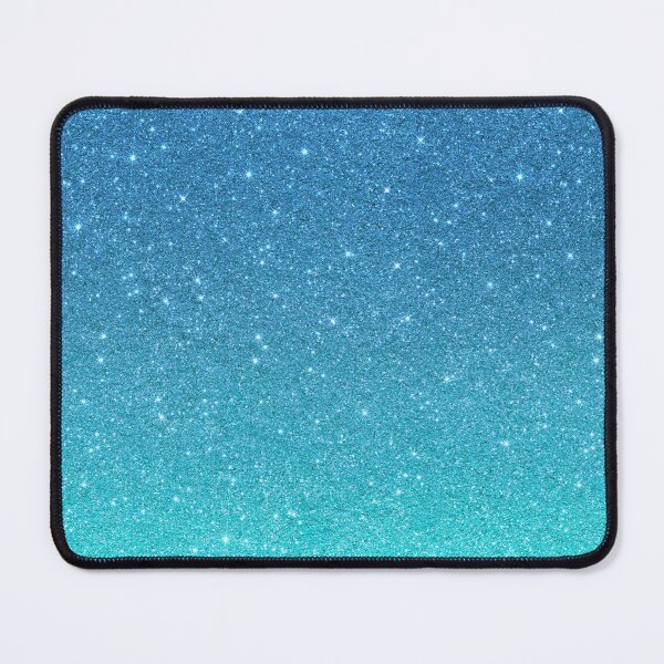 Item preview, Print of Faux Glitter Look , non reflective - Blue Turquoise Ombre Trendy designed and sold by ColorFlowArt.